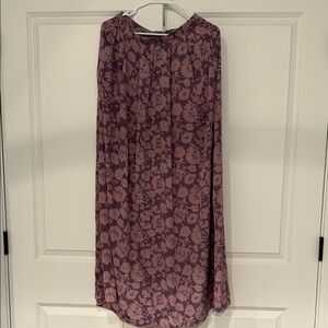 NWOT Painted Threads Floral Maxi Skirt in Purple